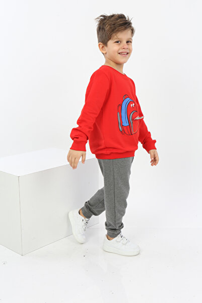 Toontoy Boy's Text Printed Tracksuit Set with Bag