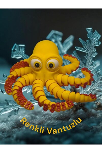 LoyHediyelik Loy3D Oyuncak Ahtapot (Küçük) Hareketli 15x15x4 cm 1 Adet