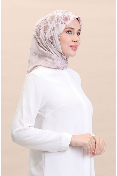 sefamerve Lila gemusterter CVS-02-Schal