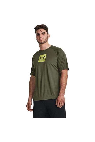 Under Armour Tričko Under Armour Tech Print Fill s krátkým rukávem 1380785, zelené, pánské
