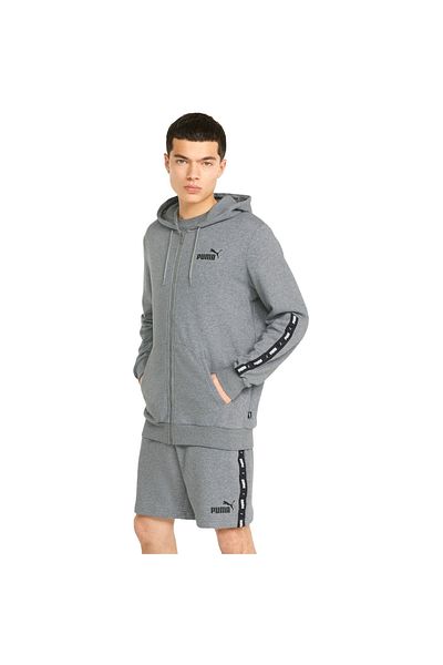 Puma Kapuce Puma ESS Tape, šedá, pánská