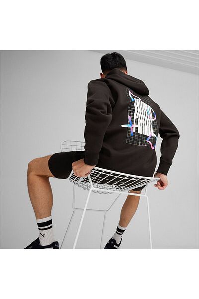 Puma Černá pánská mikina s kapucí Puma X Playstation Graphic