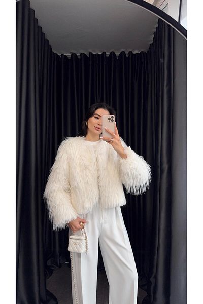 HAZELANNA Premium White Fur