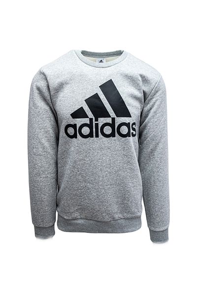 adidas Blúzka adidas Essentials s veľkým logom, šedá, pánska