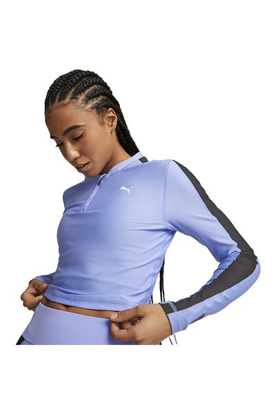 Puma Modrá dámská halenka Puma Fit Eversculpt 14 na zip
