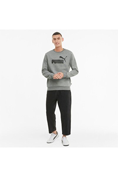 Puma Halenka Puma ESS Big Logo Crew, šedá, muži