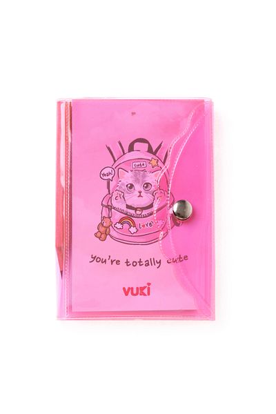 VUKİ Mini caiet cu stilou cu 3 compartimente