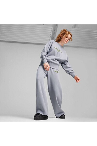 Puma Dámská blůza Puma Classics šedá Relaxed Crew