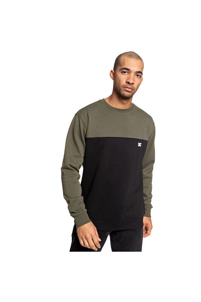 DC Shoes Σετ ανδρική πράσινη/μαύρη μπλούζα και παπούτσια Rebel Crew Block 3
