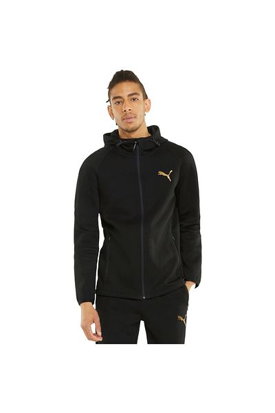 Puma Pánská mikina s kapucí Puma Evostripe Fz, černá