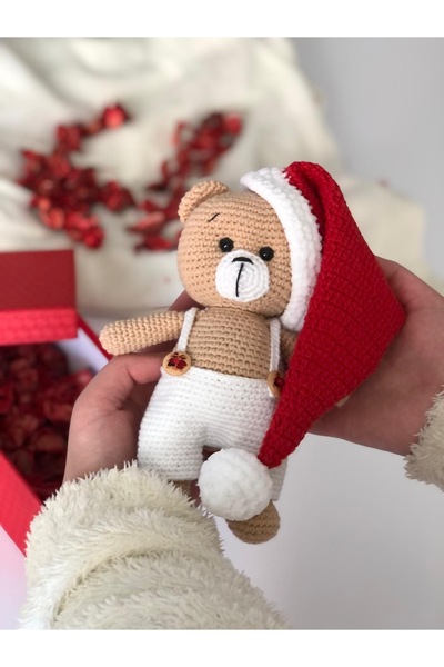 ayta kids clothing toys yılbaşı temalı tulumlu amigurumi oyuncak ayı