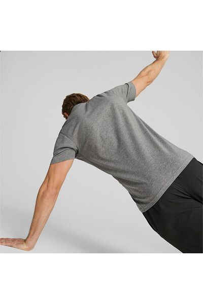 Puma Šedé pánské běžecké tričko Puma Performance