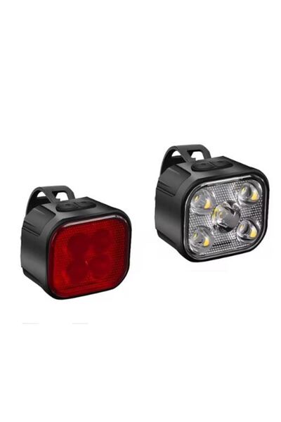 Forte GT Bisiklet Işığı Usb Şarjlı Led Ön Arka Set Xbyc 6167