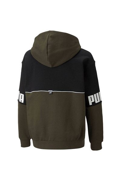 Puma Hood Puma Power Colorblock s kapucňou, čierna, detská
