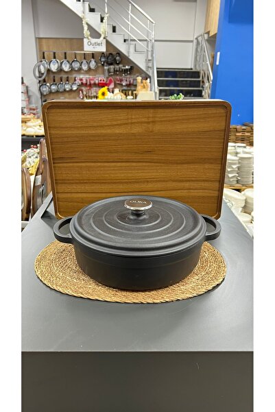 OLİKA İRON SİYAH 24 CM DEMİR DÖKÜM BASIK TENCERE