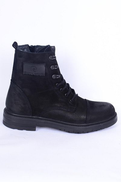 Pierre Cardin 381800 Ghete pentru bărbați din nubuc negru