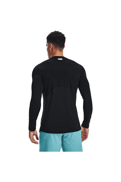 Under Armour Μπλούζα Under Armour HeatGear Εφαρμοσμένη μακρυμάνικη, Μαύρη, Ανδρική
