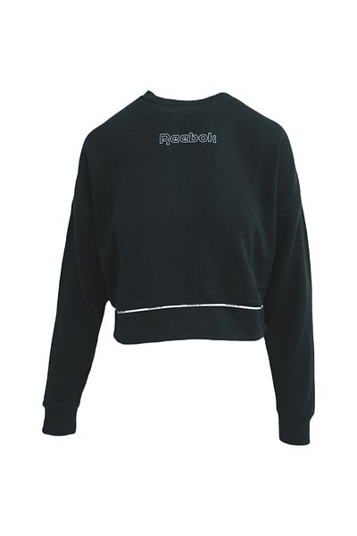 Reebok Halenka Reebok Piping Crewneck, Černá, Dámská
