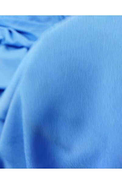 Kumaş Parça Відкритий блакитний креп-шифон - ширина 140 см x довжина 220 см