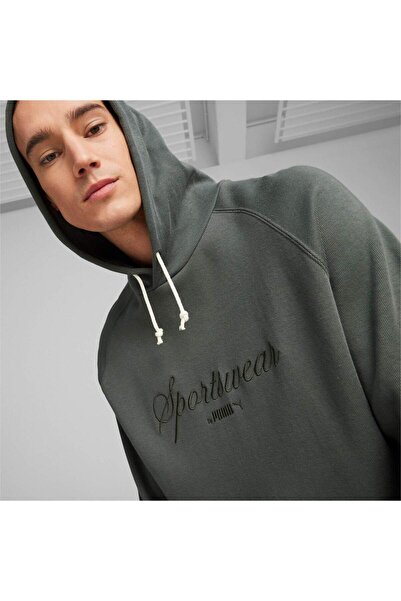 Puma Pánská mikina s kapucí Puma Classics, šedá