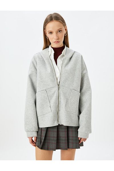 Koton Women's Gray Melange Cardigan - 5Wal90004Ik