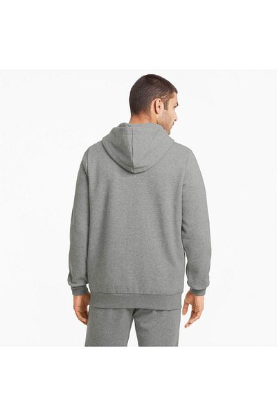 Puma Kapuce Puma Essentials Full-Zip Logo, šedá, muži