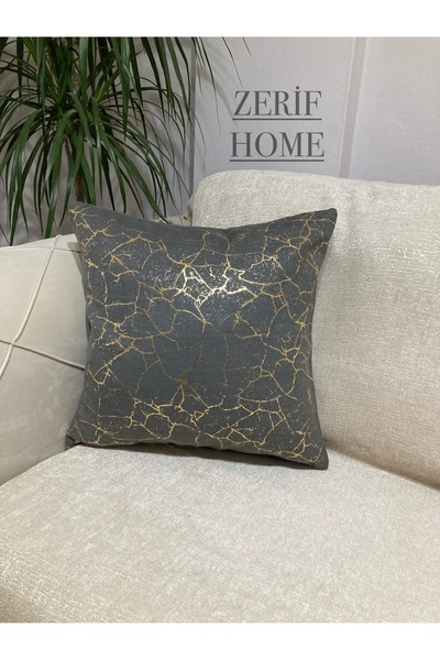 zerif home ALTINVARAK DESEN 2 Lİ KIRLET YASTIK KILIFI 44X44 CM