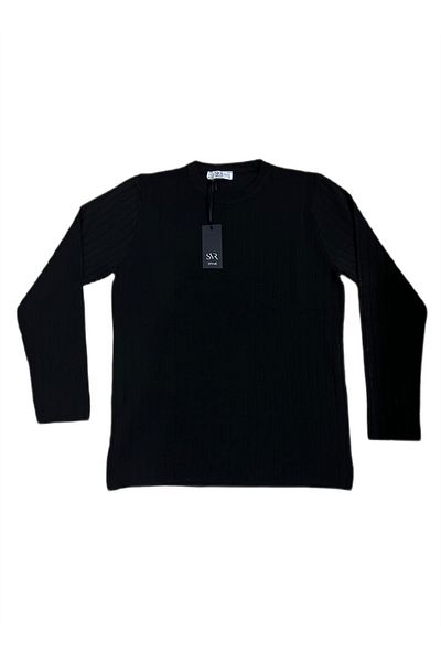 SÜVARİ Thin Quality Knitting Sweater with Normal Mould Line Pattern