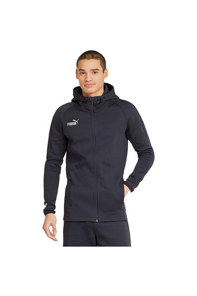 Puma Pánská mikina s kapucí Puma Teamfinal Casuals Hoodie, modrá