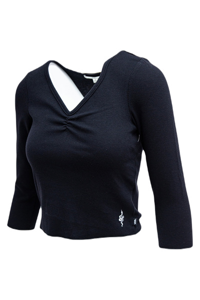 Vans Halenka Vans Ainara Crop, Černá, Dámské