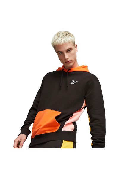 Puma Κουκούλα Puma Classics Block Hoodie, Μαύρο, Ανδρικό