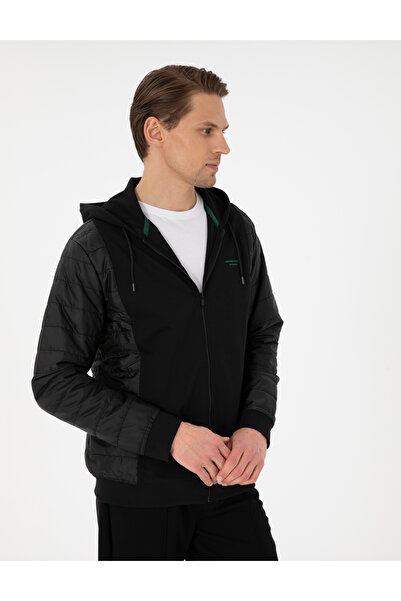 Pierre Cardin Siyah Regular Fit Örme Hırka 50294314-VR046