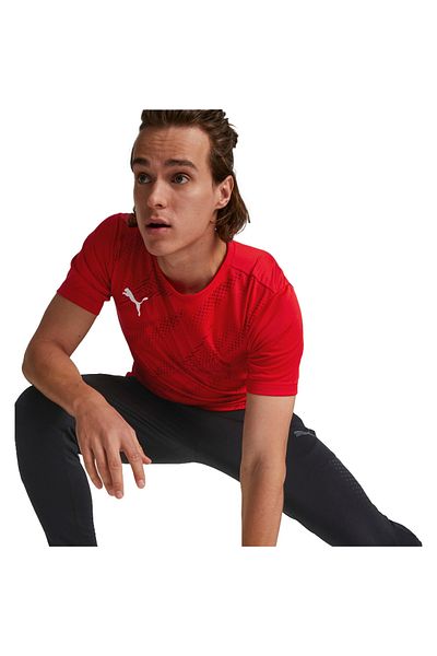 Puma Μπλουζάκι Puma individualRISE Football Graphic Tee, Κόκκινο, Ανδρικό