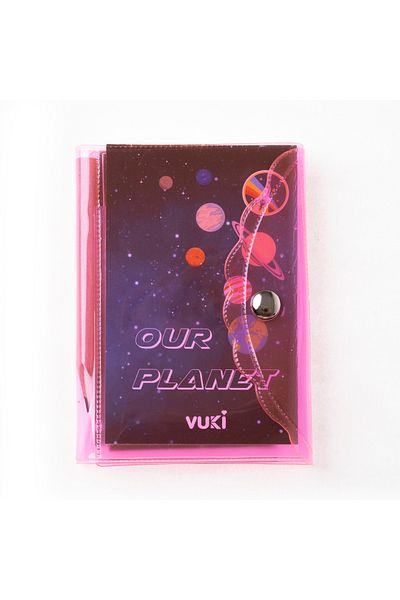 VUKİ Mini 3 Compartment Notebook with Pen