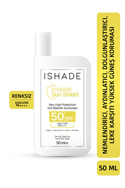 ISHADE Spf50+ UVA/UVB Cilt Tonu Eşitleyici ve Yaşlanma Karşıtı PA++++ Yüksek ...