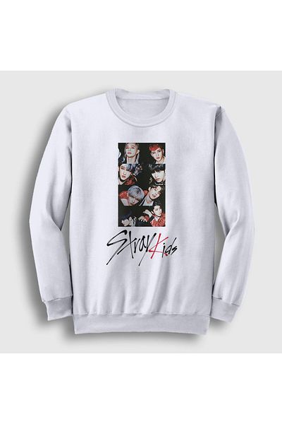 Presmono Unisex White Members Stray Παιδική Φούτερ 122958 ττ