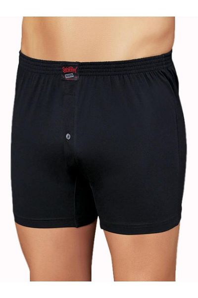 Şahinler 6 Men's Combed Cotton Short Boxers - Solid Color and Pattern E010