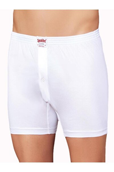 Şahinler 6 Men's Combed Cotton Short Boxers - Solid Color and Pattern E010
