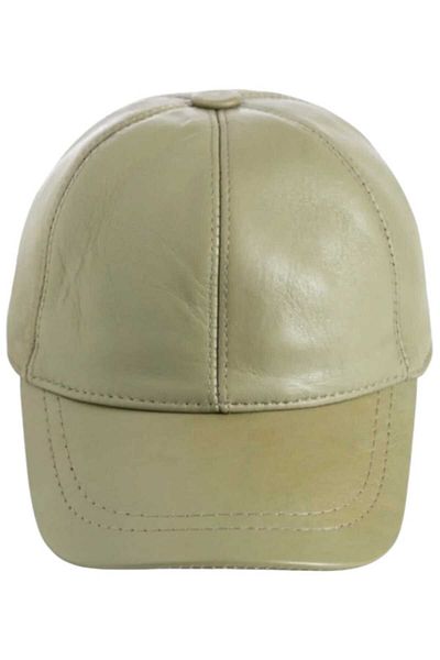 Trenderrs Unisex 100% δερμάτινο ρυθμιζόμενο καπέλο μπέιζμπολ στην πλάτη
