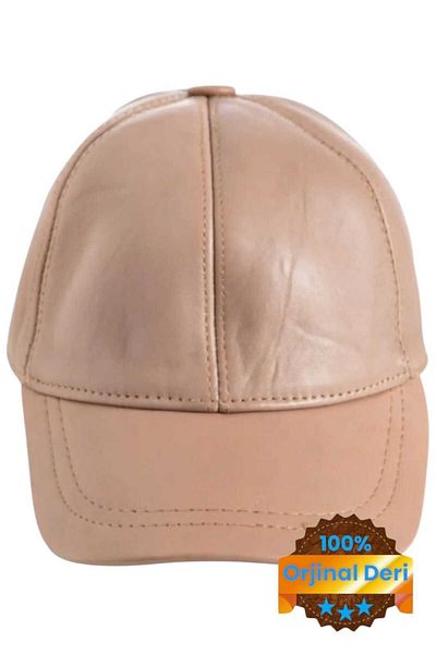 Trenderrs Unisex 100% δερμάτινο ρυθμιζόμενο καπέλο μπέιζμπολ στην πλάτη