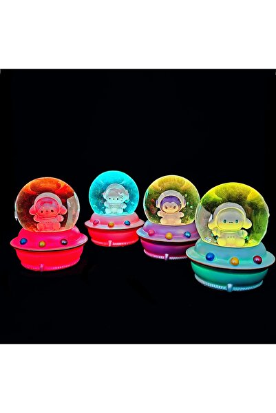 Dek Toy Store Hello Kitty, My Melody, Kuromi ve Cinnamoroll Işıklı Kar Küresi...