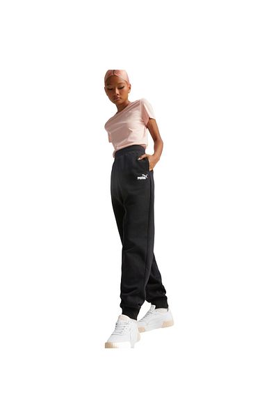 Puma Dámské kalhoty Puma ESS Embroidery High-Waist Pants FL, Černé