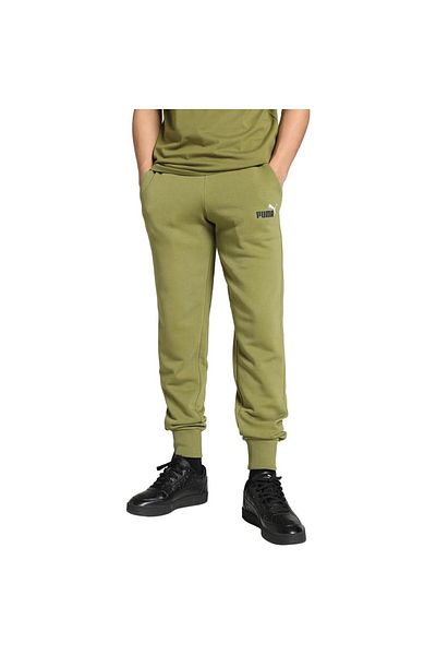 Puma Ανδρικό πράσινο παντελόνι με λογότυπο Puma ESS 2 Col - TR cl