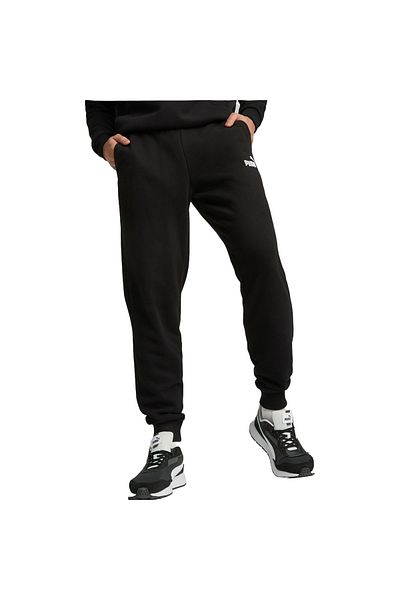 Puma Ανδρικό μαύρο παντελόνι Puma Ess Elevated