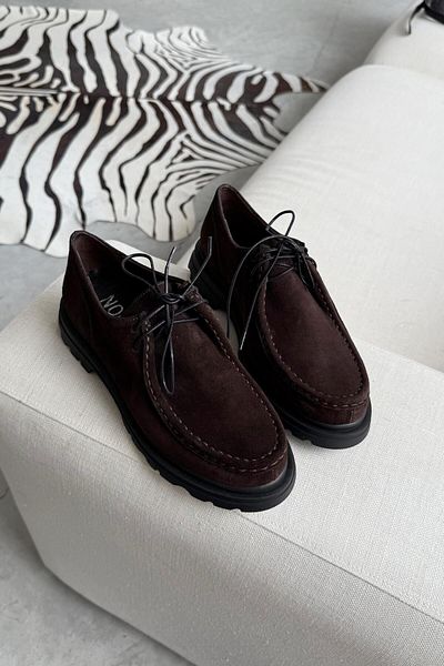 nope21shoess Берлин Кафяви Обувки от Естествен Велур