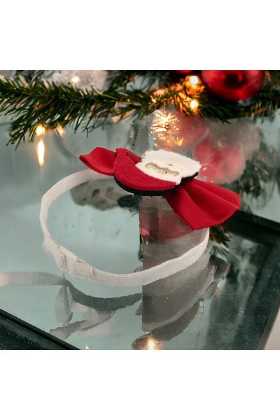 By G Tasarım Christmas Santa Claus Figured Children's Satin Bow Tie