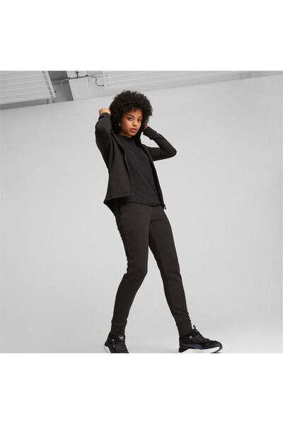 Puma Αθλητική Φόρμα Puma Classics FL με Κουκούλα, Μαύρο, Γυναικείο