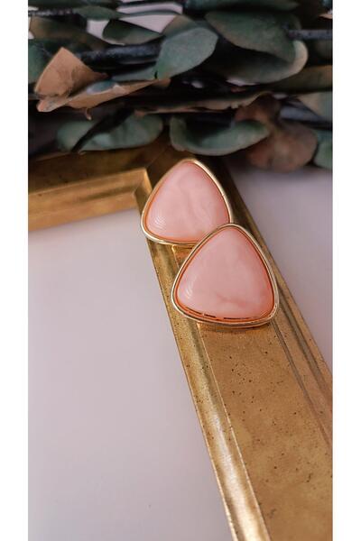 VOBEEYKU أقراط مثلثة مرصعة بالأحجار الكريمة الملونة