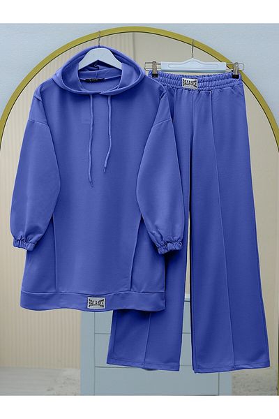 Modamorfo Set aus gekämmter Baumwolle mit Kapuze und Crest-Detail – Saks