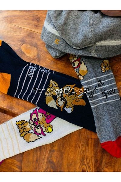 RENK YAPI RÜYASI 3 Pieces 80% Cotton Girls' Tights Girls' Tights